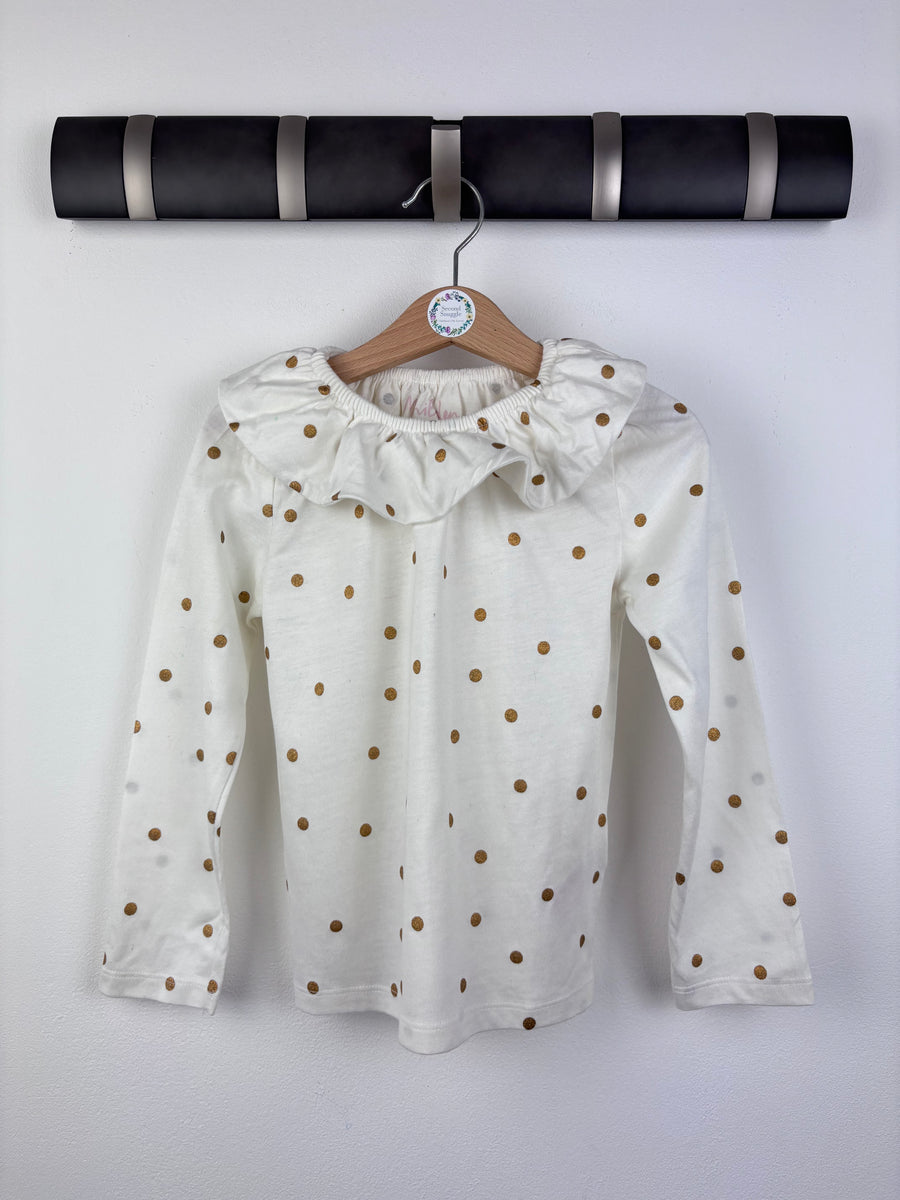 Boden Polka Dot Long Sleeve Top 4-5 Years-Tops-Second Snuggle Preloved
