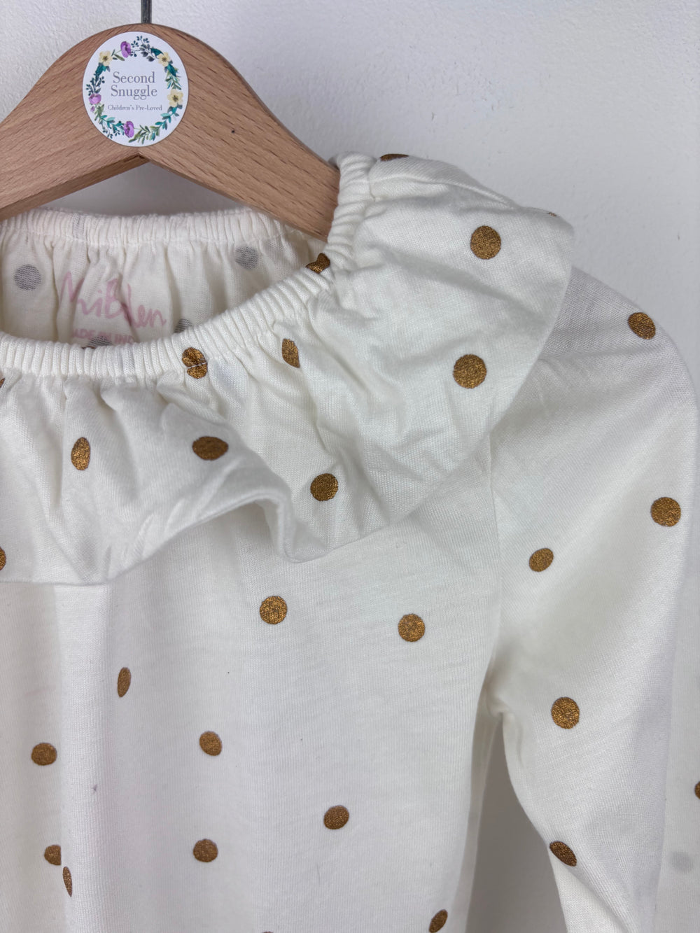 Boden Polka Dot Long Sleeve Top 4-5 Years-Tops-Second Snuggle Preloved