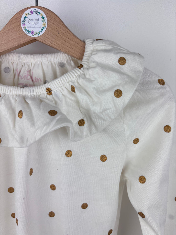 Boden Polka Dot Long Sleeve Top 4-5 Years-Tops-Second Snuggle Preloved