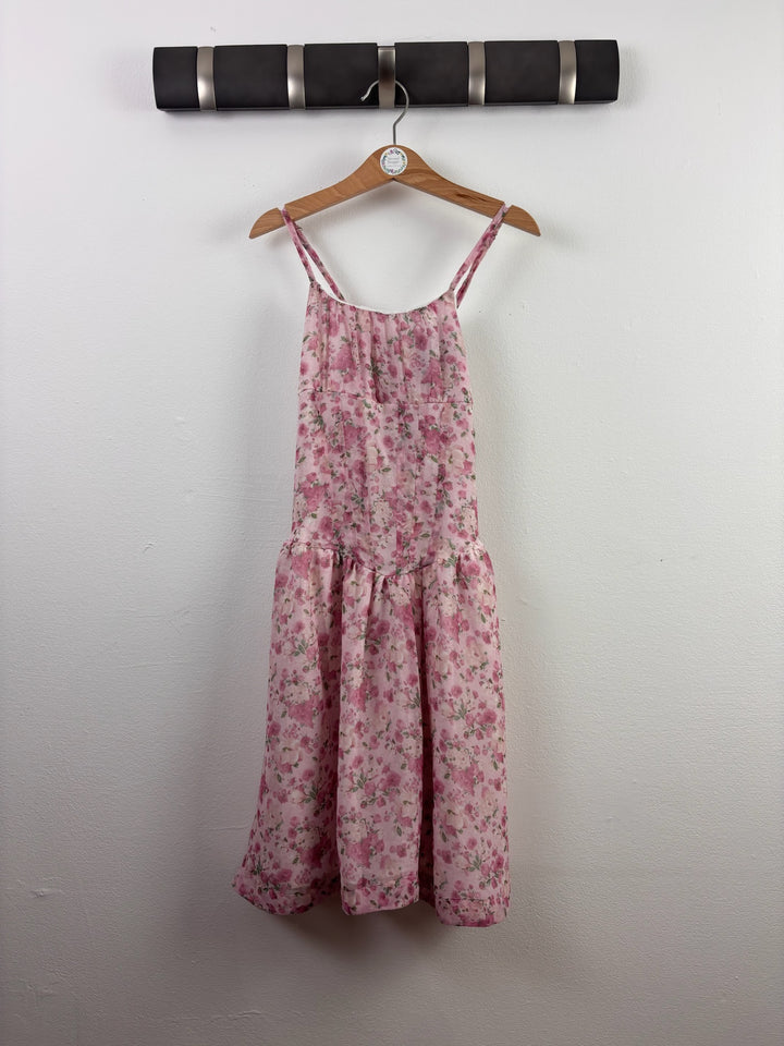 Flowers by Zoe Pink Floral Maxi Dress XL (12-14 Years)