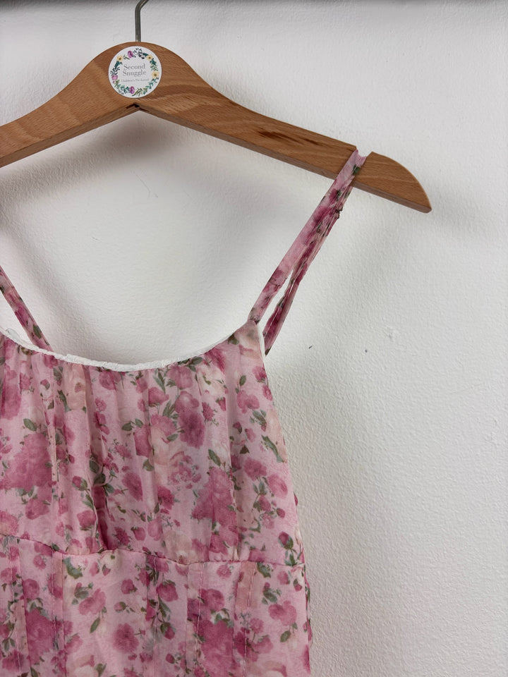 Flowers by Zoe Pink Floral Maxi Dress XL (12-14 Years)