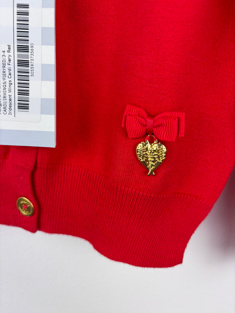 Angels Face Red Cardigan 3-4 Years-Cardigans-Second Snuggle Preloved