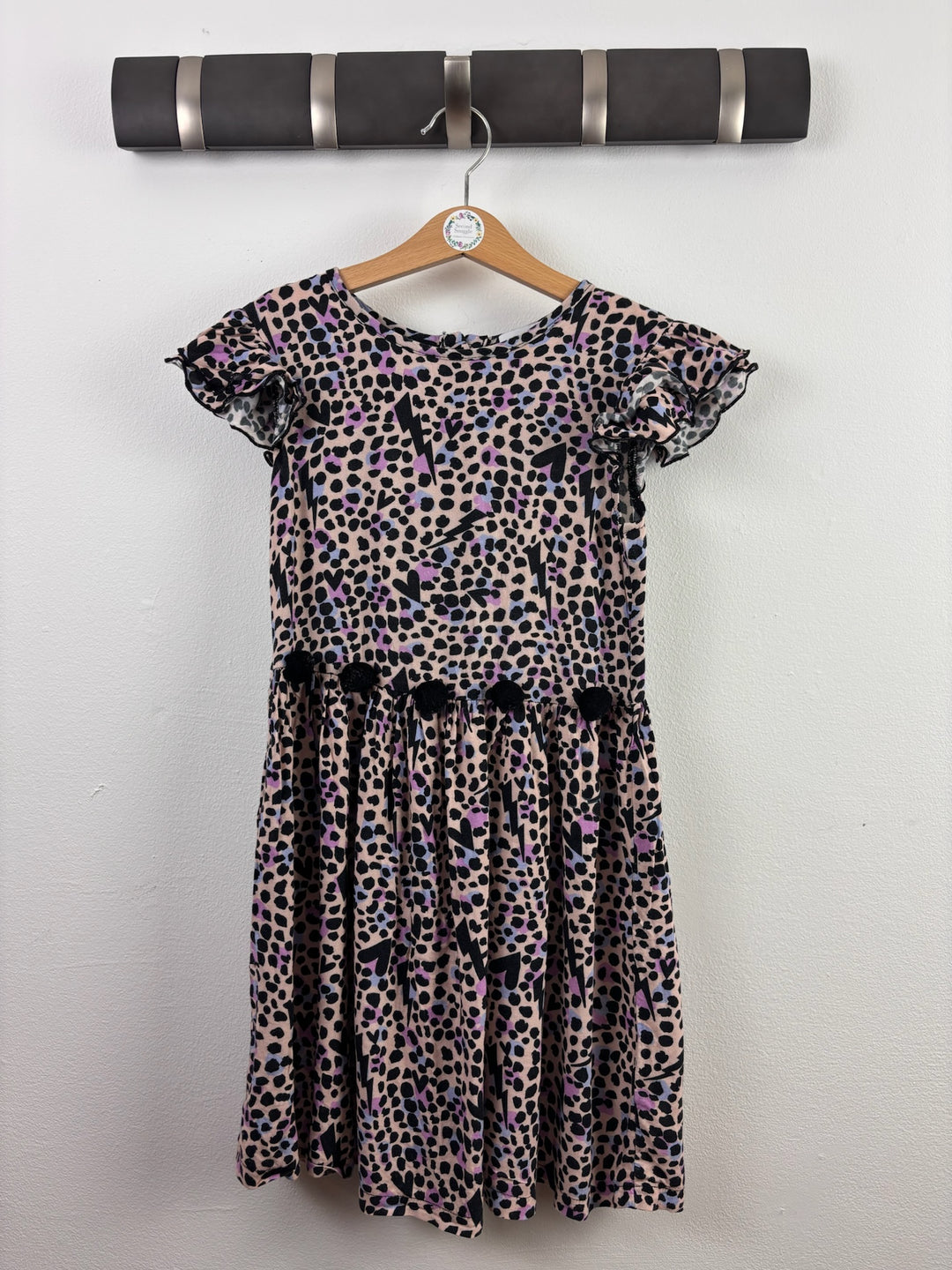 Rose & Wilde Pink Leopard Print Dress 6 Years