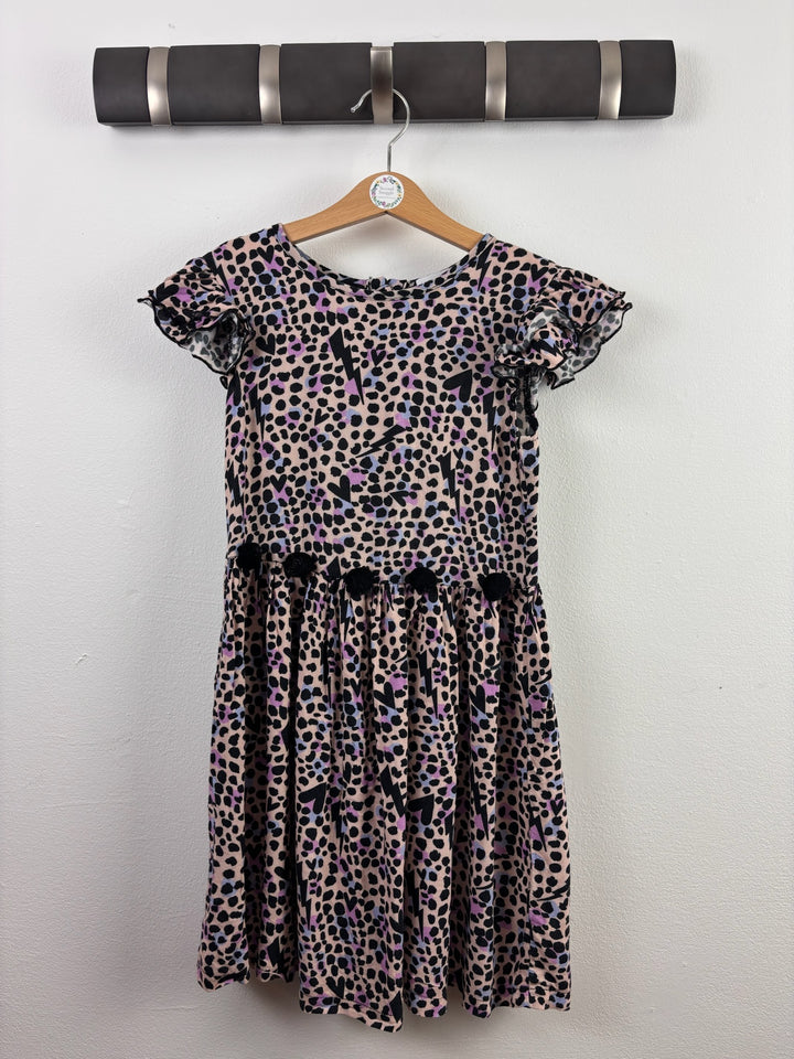 Rose & Wilde Pink Leopard Print Dress 6 Years