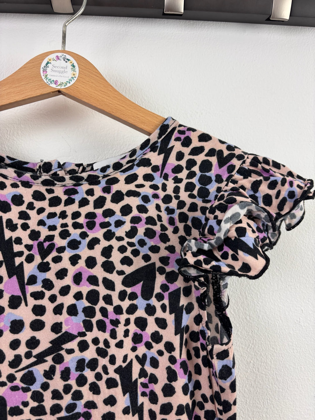 Rose & Wilde Pink Leopard Print Dress 6 Years