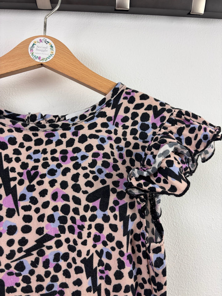 Rose & Wilde Pink Leopard Print Dress 6 Years