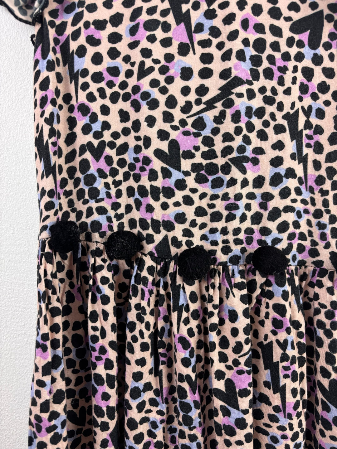 Rose & Wilde Pink Leopard Print Dress 6 Years