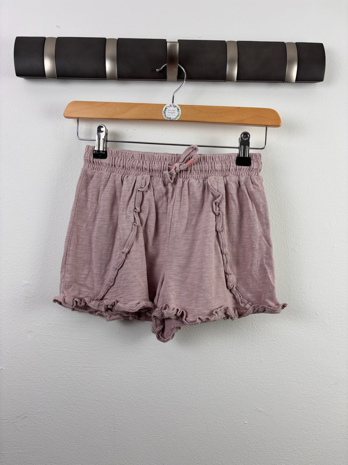 Next Mauve Ruffle Trim Shorts 8 Years-Shorts-Second Snuggle Preloved