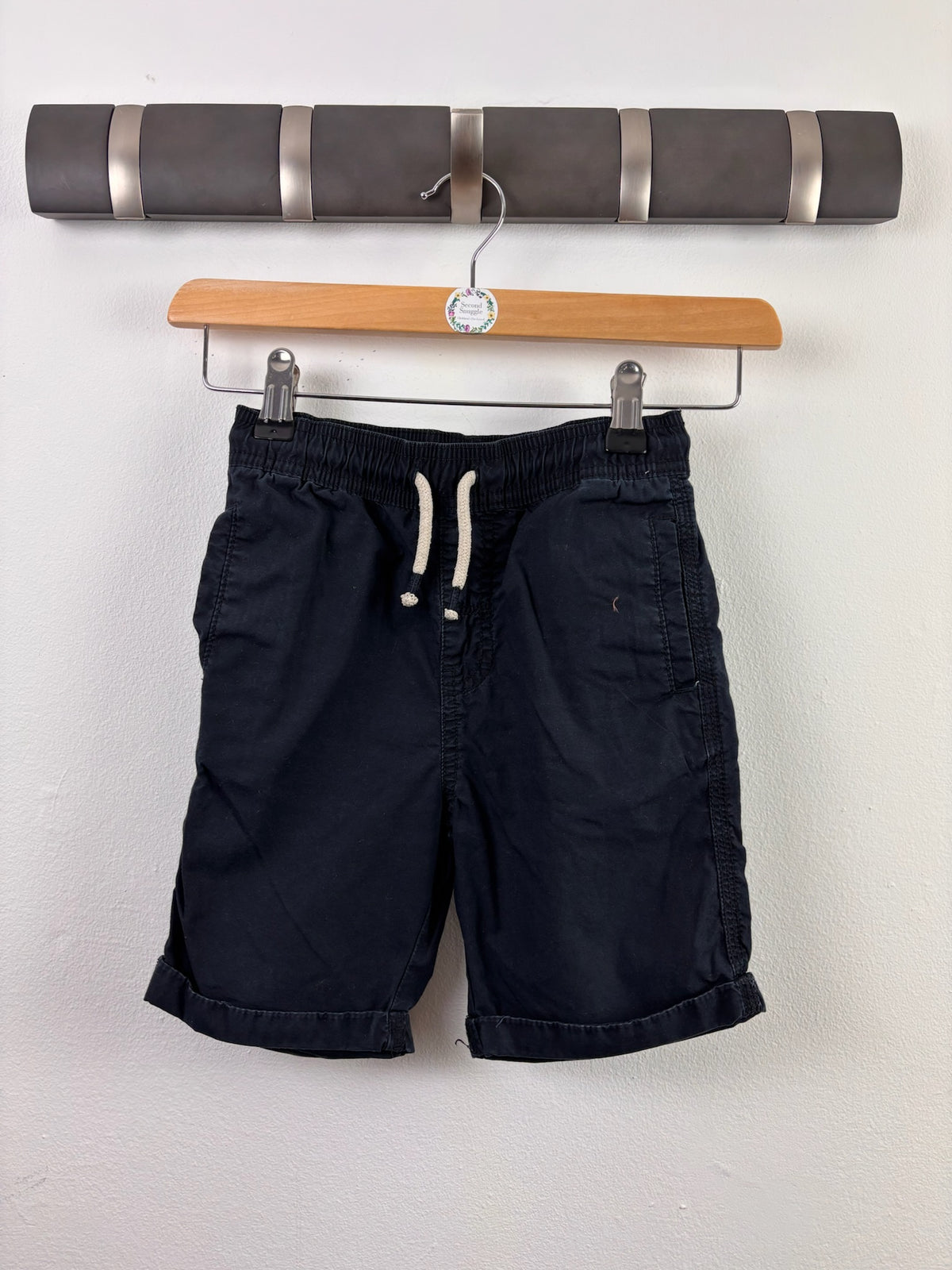 Tu Navy Drawstring Shorts 4-5 Years-Shorts-Second Snuggle Preloved