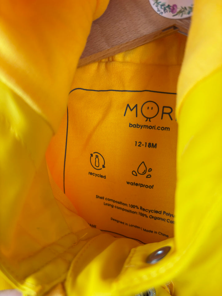 Mori Yellow Raincoat 12-18 Months