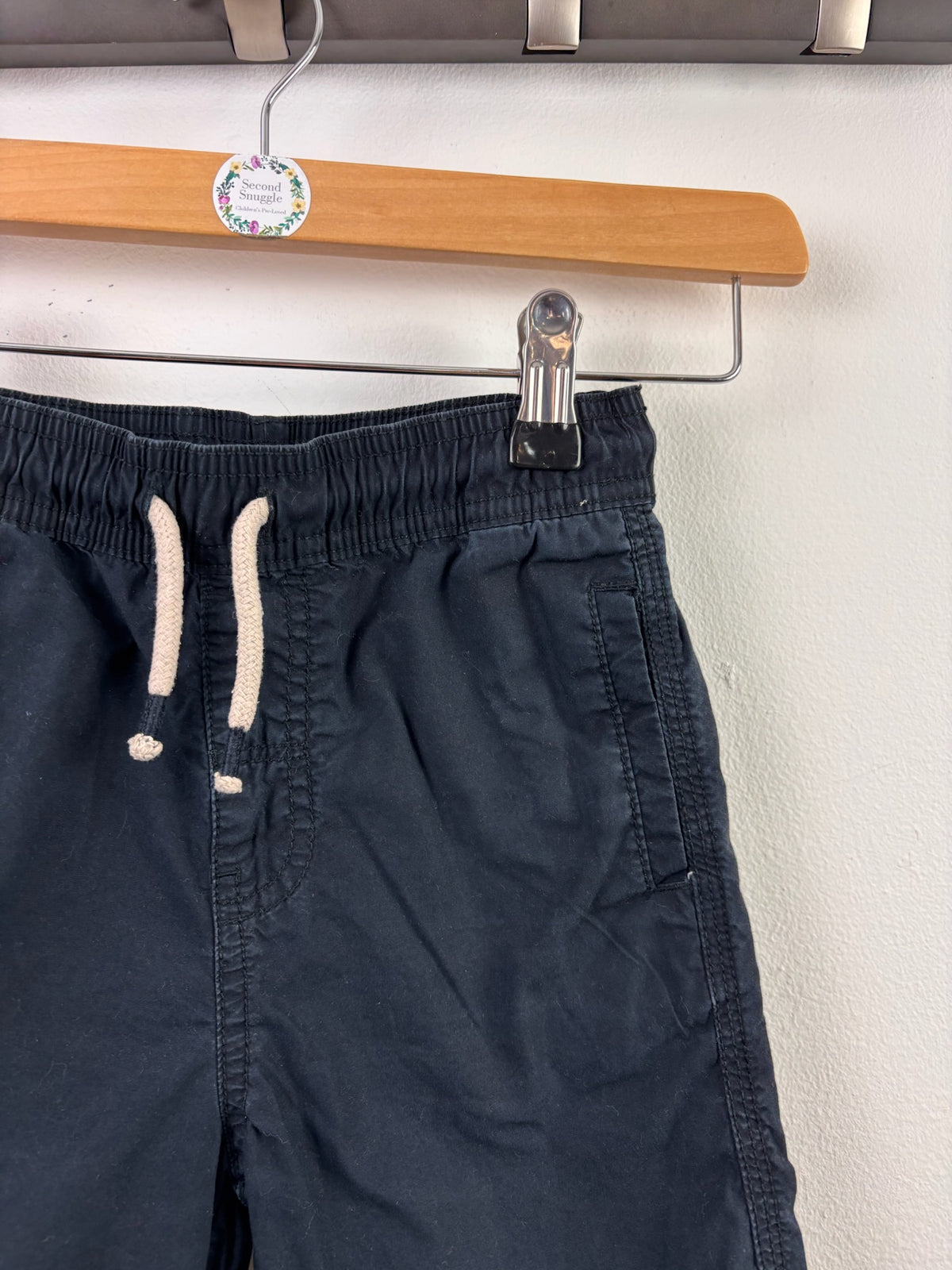 Tu Navy Drawstring Shorts 4-5 Years-Shorts-Second Snuggle Preloved