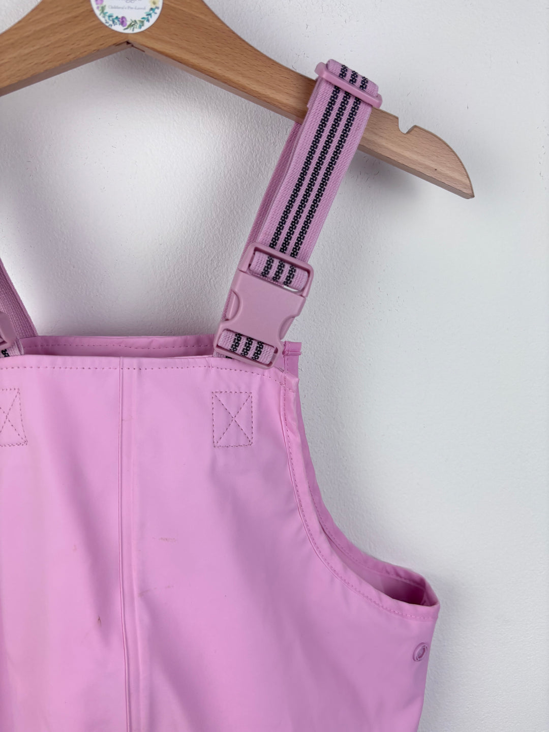 John Lewis Pink Waterproof Dungarees 12-18 Months