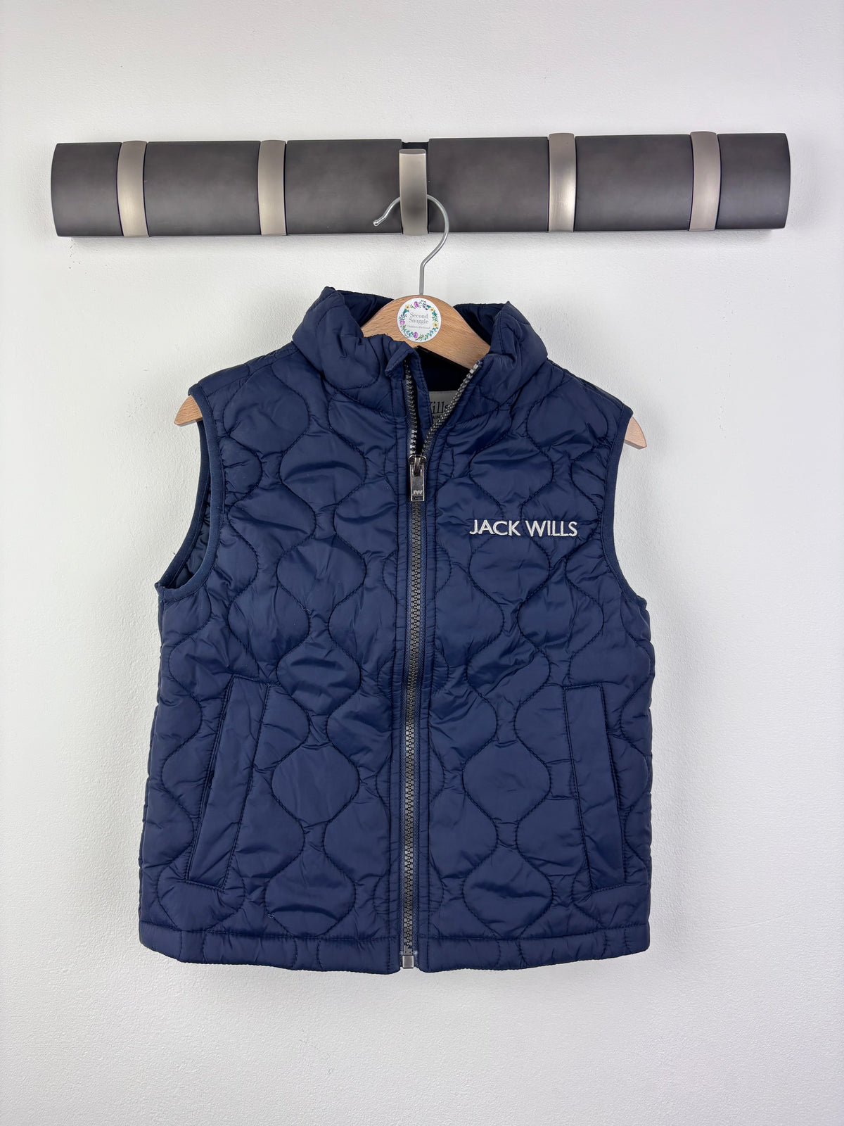Jack Wills Navy Quilted Gilet 5-6 Years-Gilets-Second Snuggle Preloved