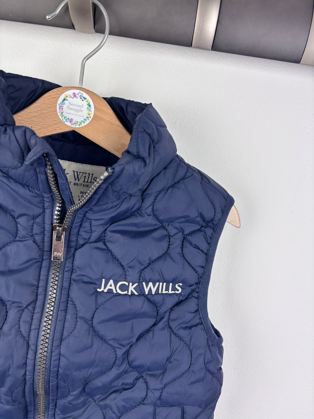 Jack Wills Navy Quilted Gilet 5-6 Years-Gilets-Second Snuggle Preloved