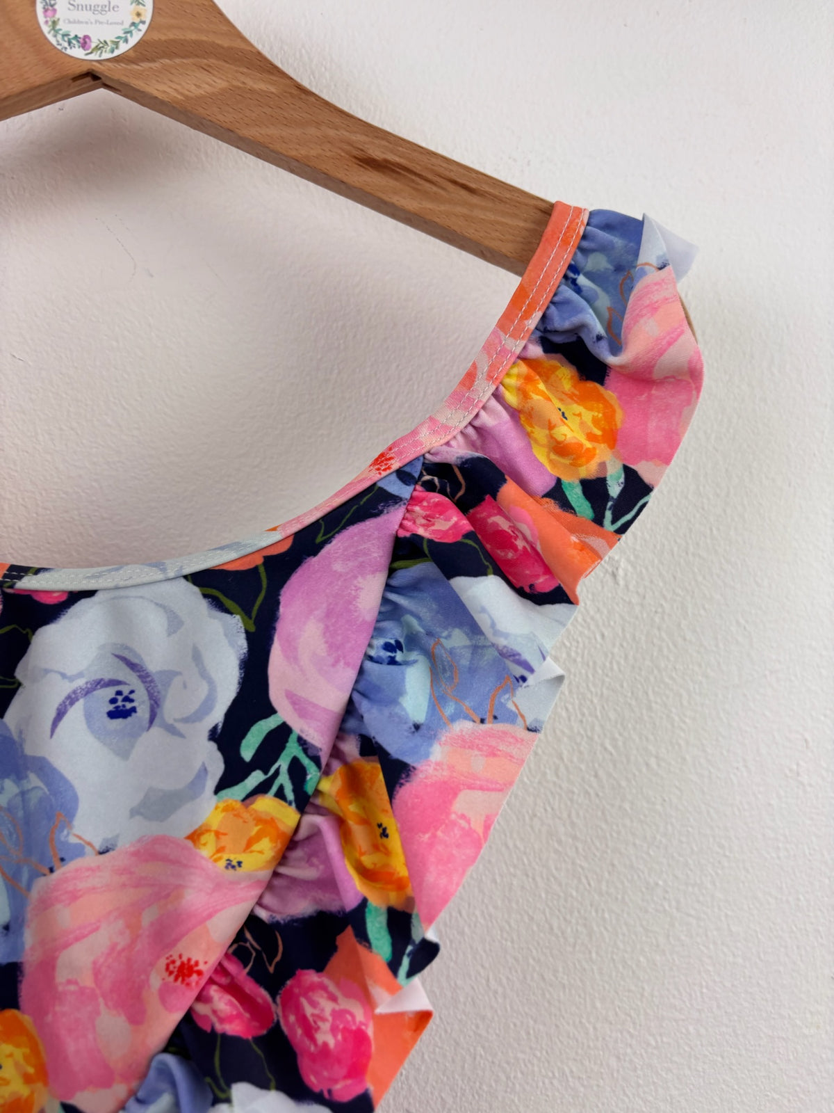 Angel & Rocket Floral Swimsuit 7 Years-Swimming-Second Snuggle Preloved