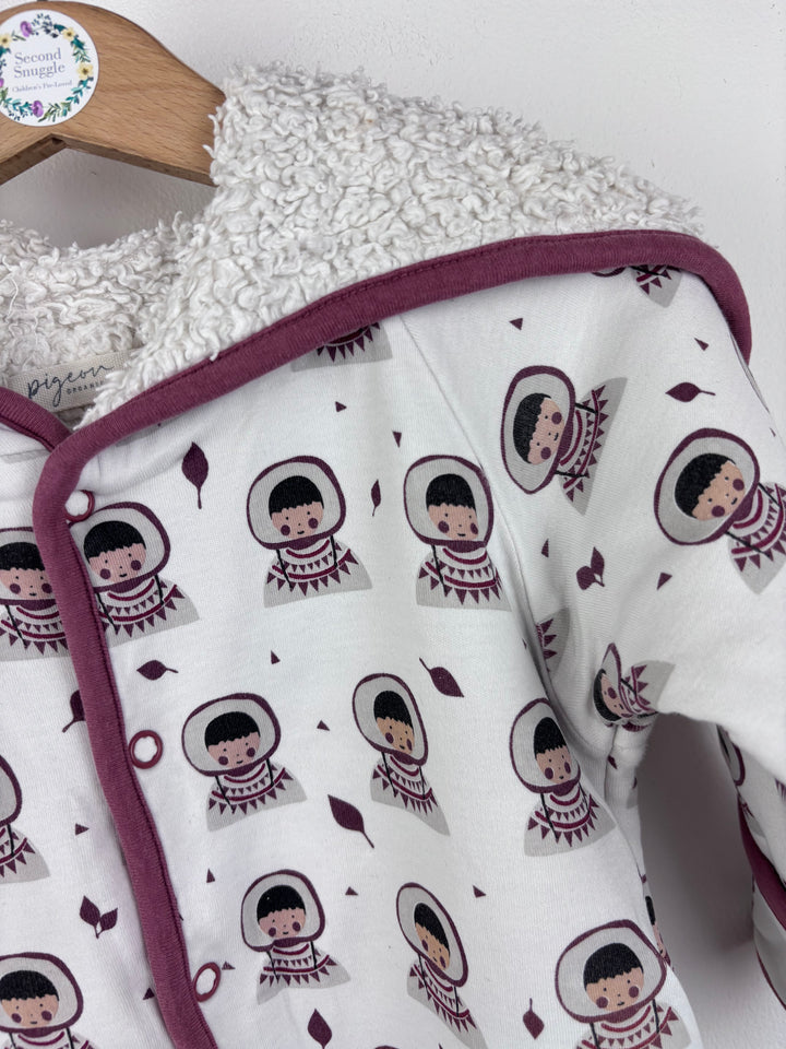 Pigeon Cosy Hooded All In One 6-12 Months-All In One-Second Snuggle Preloved