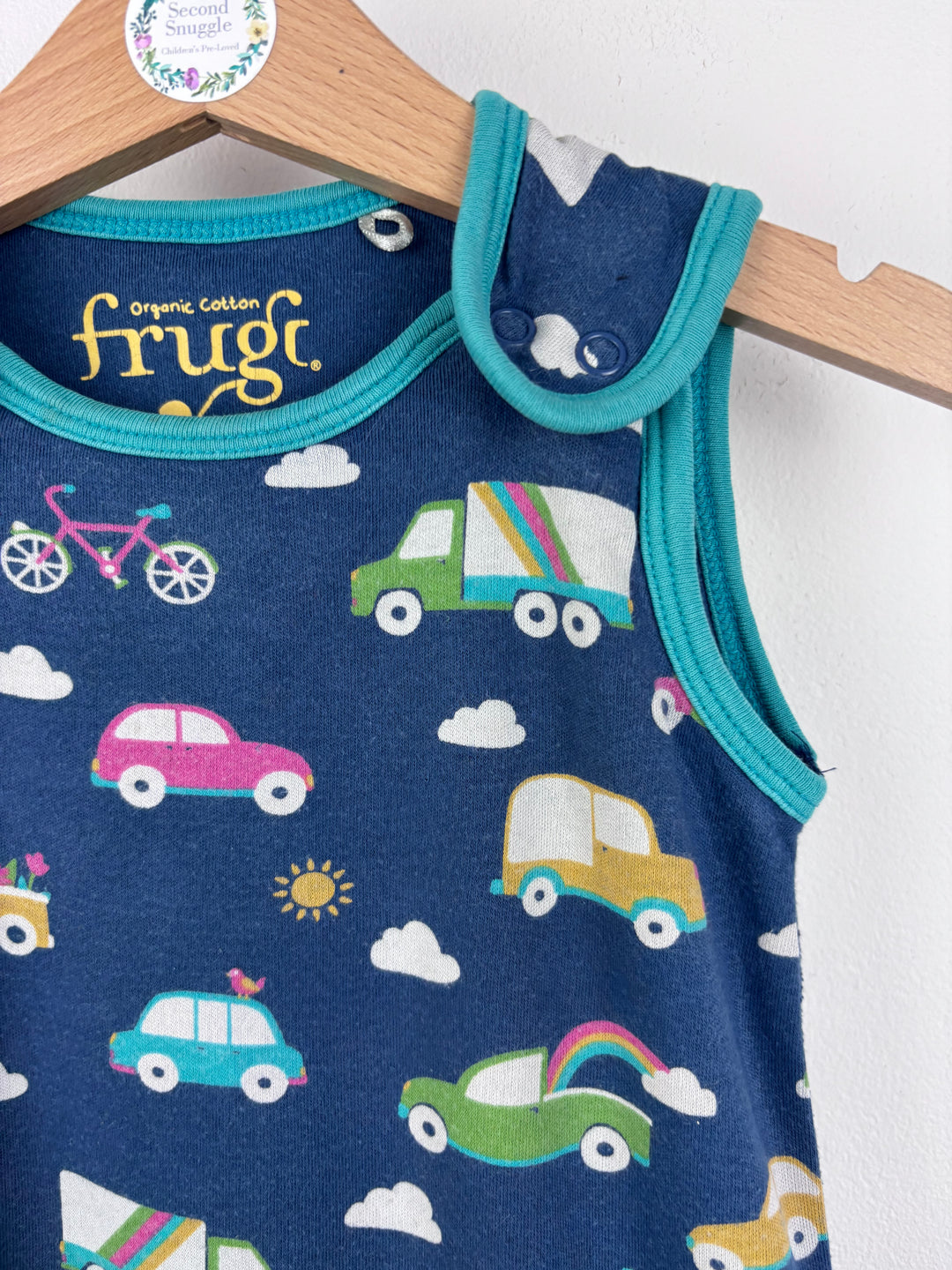 Frugi Transport Dungarees 6-12 Months-Dungarees-Second Snuggle Preloved