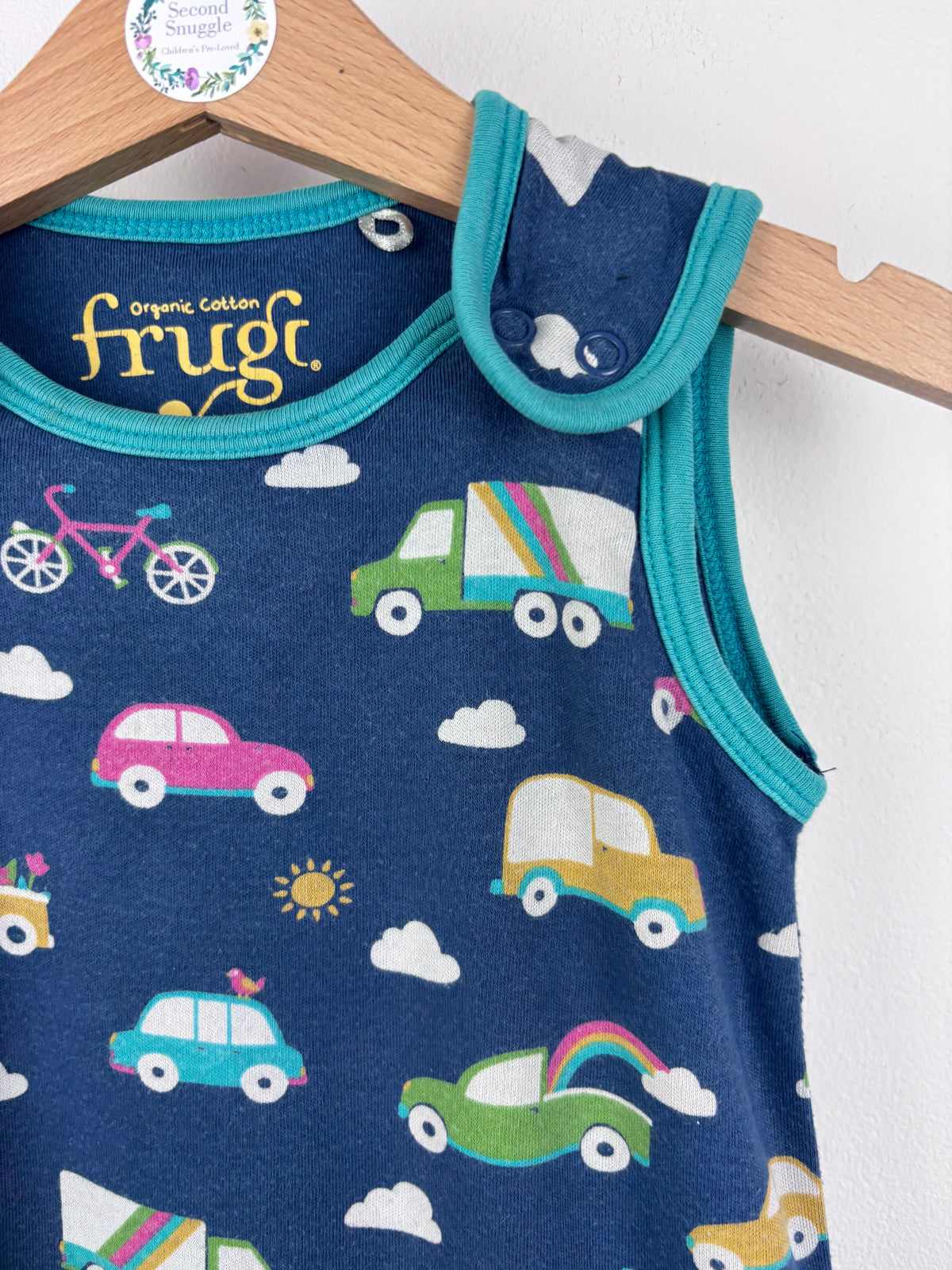 Frugi Transport Dungarees 6-12 Months-Dungarees-Second Snuggle Preloved
