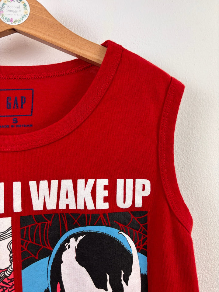 Gap Red Marvel Spider-Man Vest Top 6-7 Years