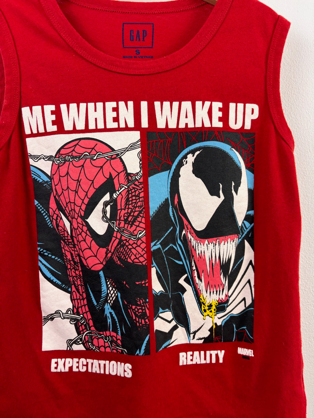 Gap Red Marvel Spider-Man Vest Top 6-7 Years