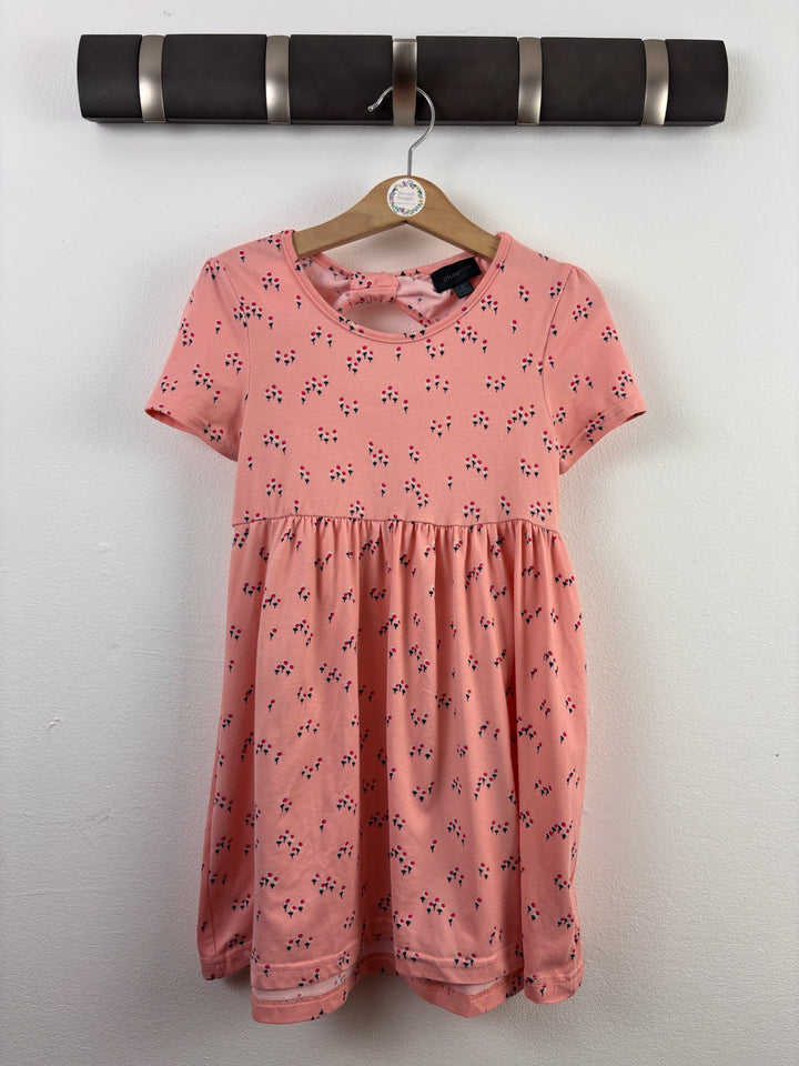 Picapino Pink Floral Bow Back Dress 5 Years