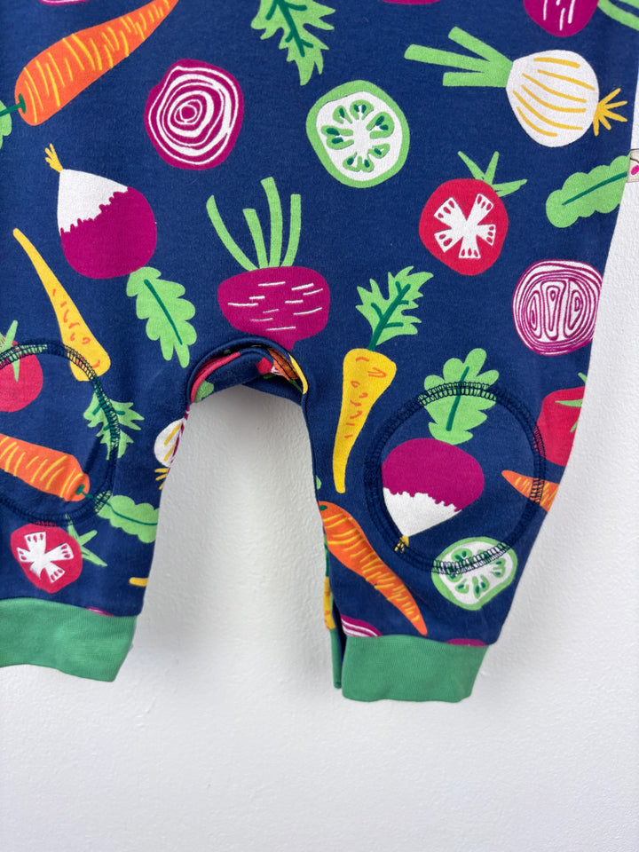 Frugi Veggie Dungarees And Bib 6-12 Months-Dungarees-Second Snuggle Preloved