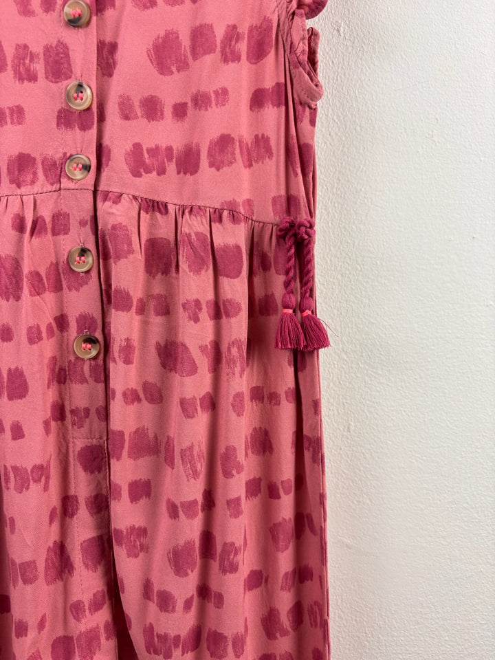 Next Rose Pink Button Front Jumpsuit 4-5 Years