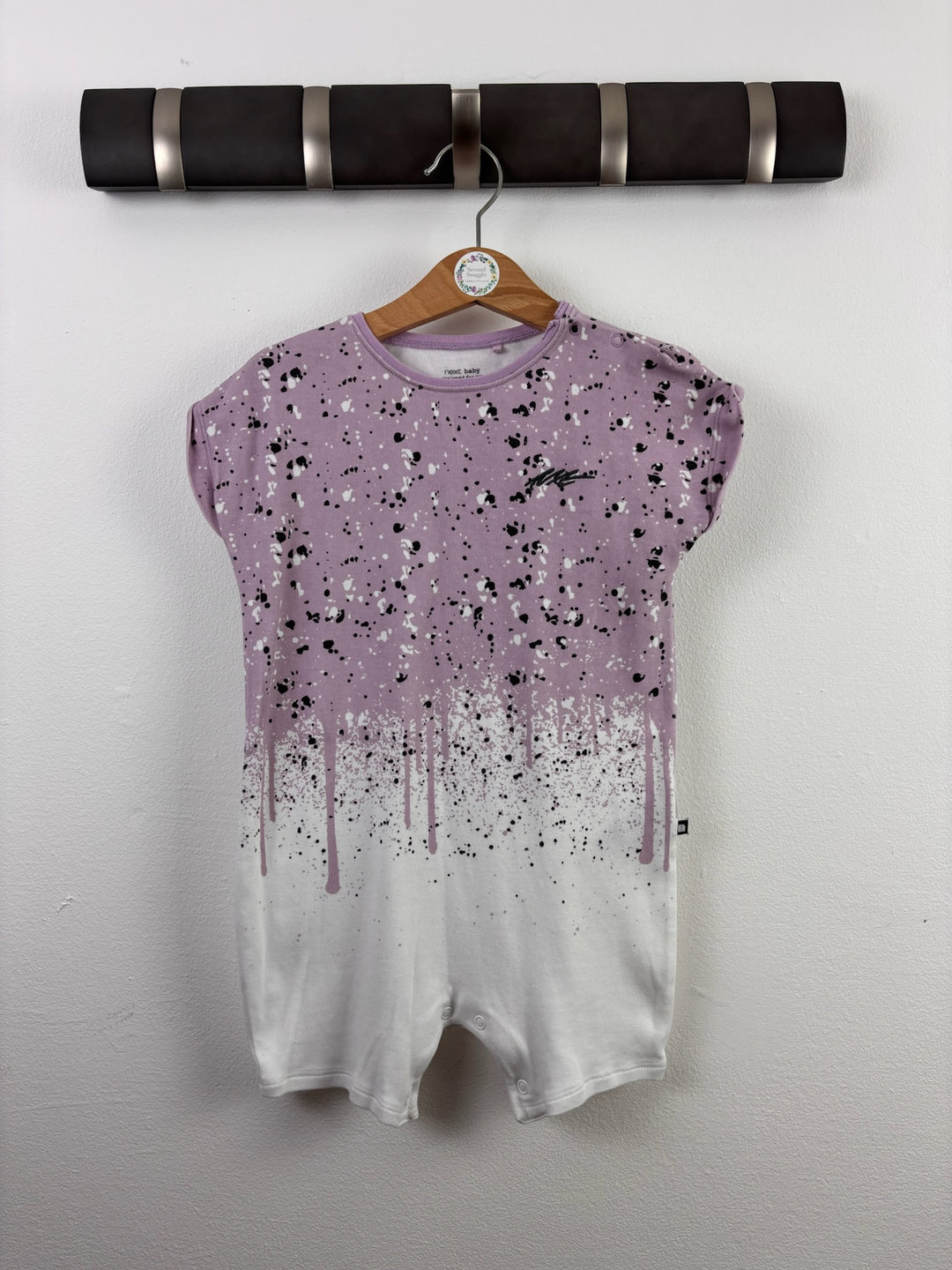 Next Lilac Paint Splatter Romper 2-3 Years
