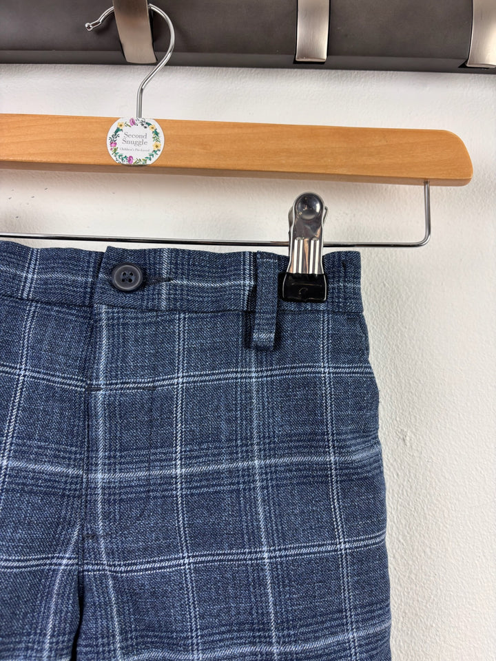 Next Navy Check Smart Shorts 4-5 Years