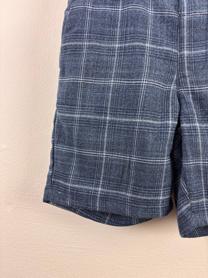 Next Navy Check Smart Shorts 4-5 Years