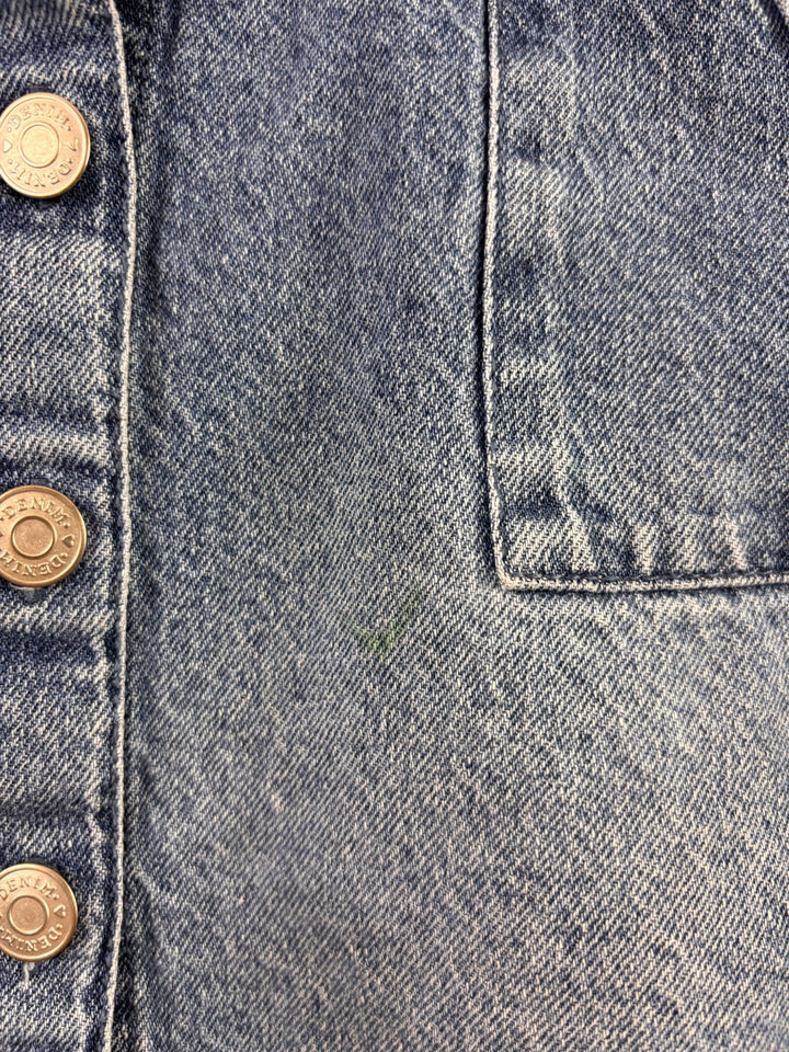 Tu Blue Denim Button Front Skirt 5 Years