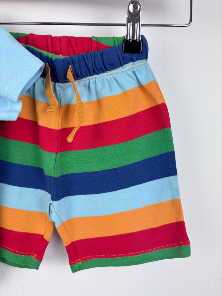 Frugi T-shirt and Shorts 12-18 Months