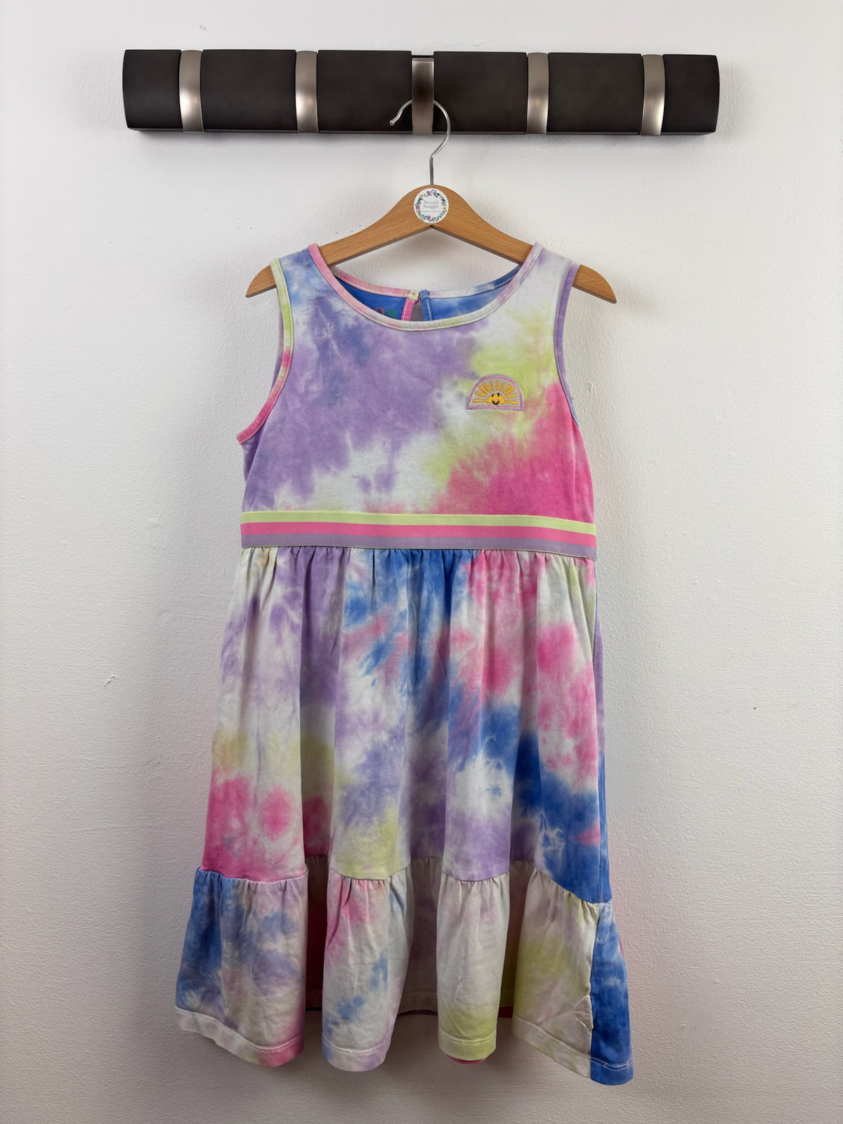 Monsoon Multicolour Tie Dye Tiered Dress 7-8 Years-Dresses-Second Snuggle Preloved