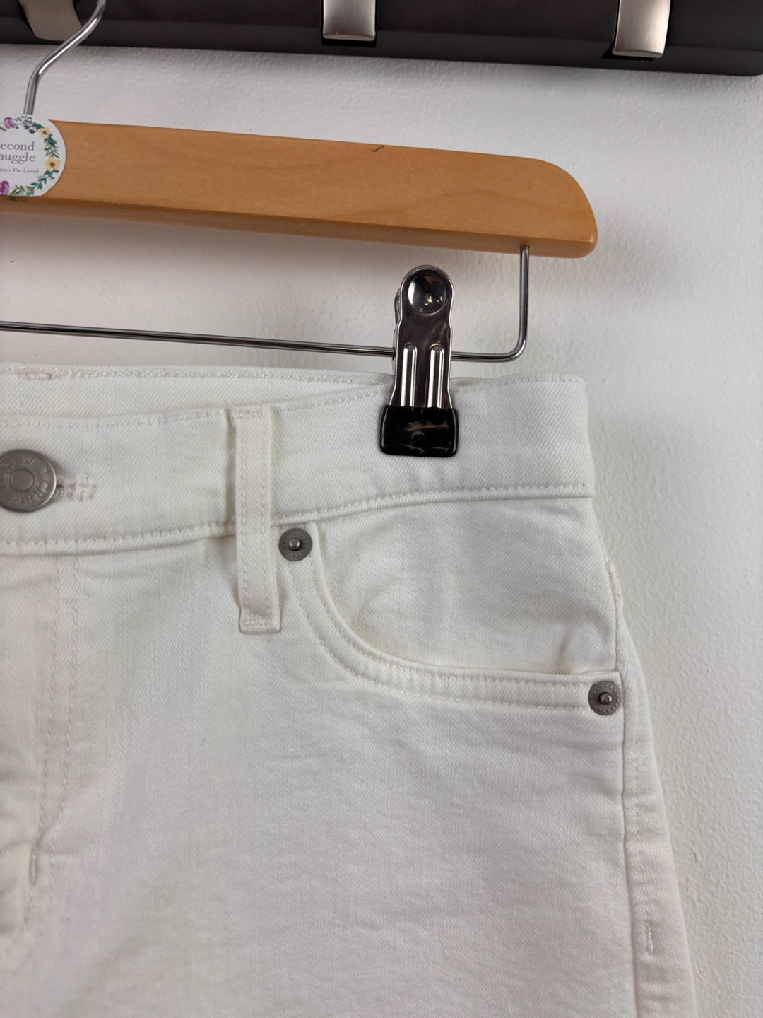 Crew Clothing White Denim Shorts 11-12 Years