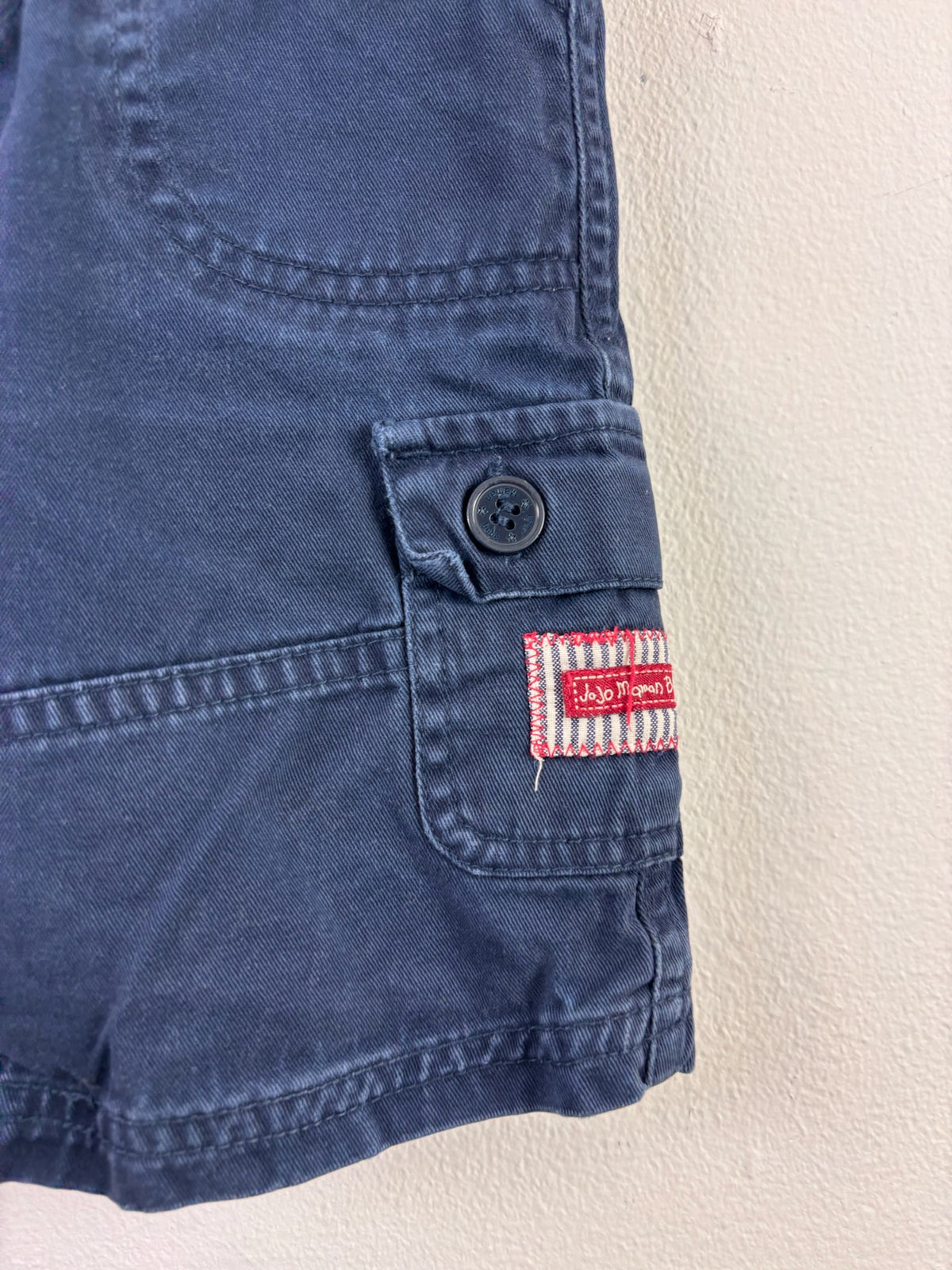 JoJo Maman Bébé Navy Cargo Shorts 2-3 Years-Shorts-Second Snuggle Preloved