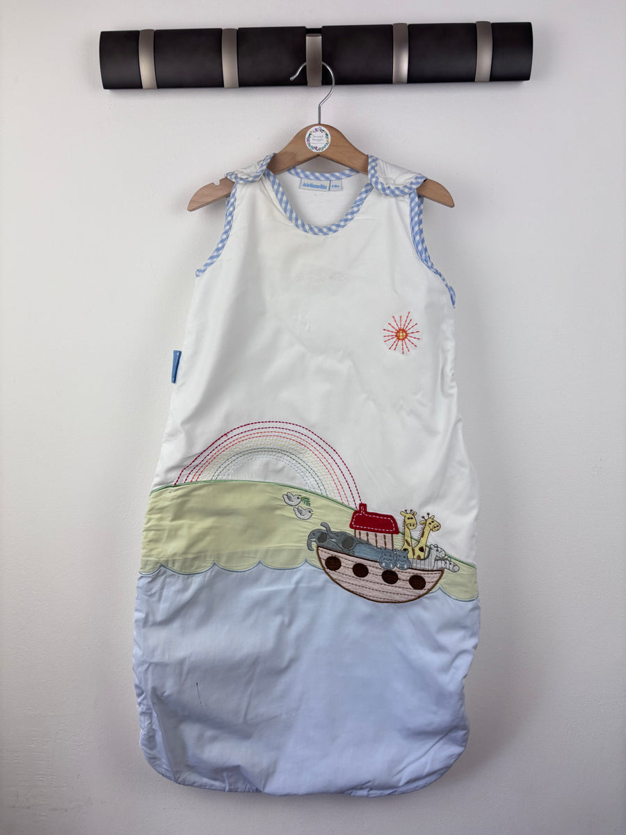 JoJo Maman Bébé Sleeping Bag Noah’s Ark 6-18 Months 1.5 Tog-Sleeping Bags-Second Snuggle Preloved