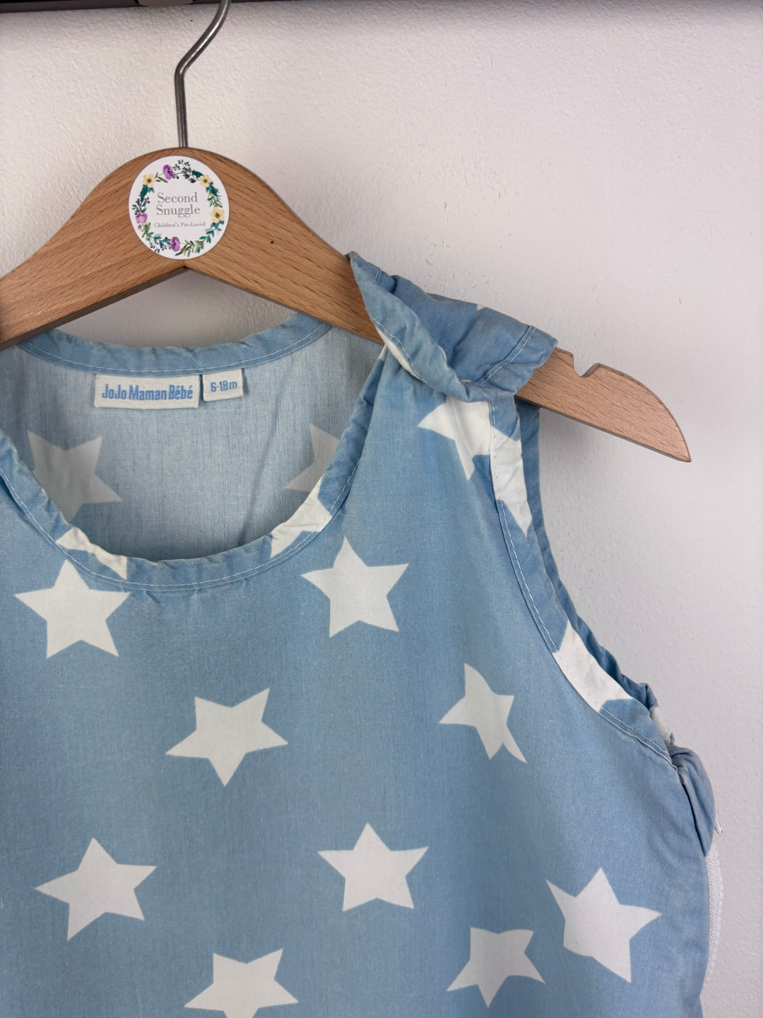 JoJo Maman Bébé Sleeping Bag Stars 6-18 Months 1 Tog-Sleeping Bags-Second Snuggle Preloved