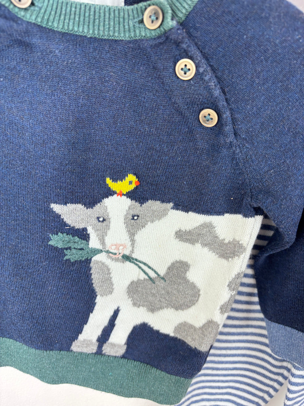 Baby Boden Cow Knit Set 6-12 Months-Sets-Second Snuggle Preloved