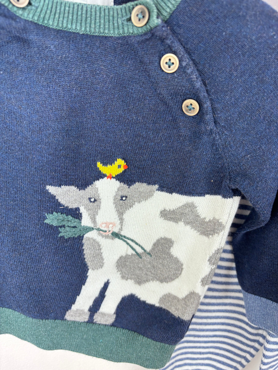 Baby Boden Cow Knit Set 6-12 Months-Sets-Second Snuggle Preloved