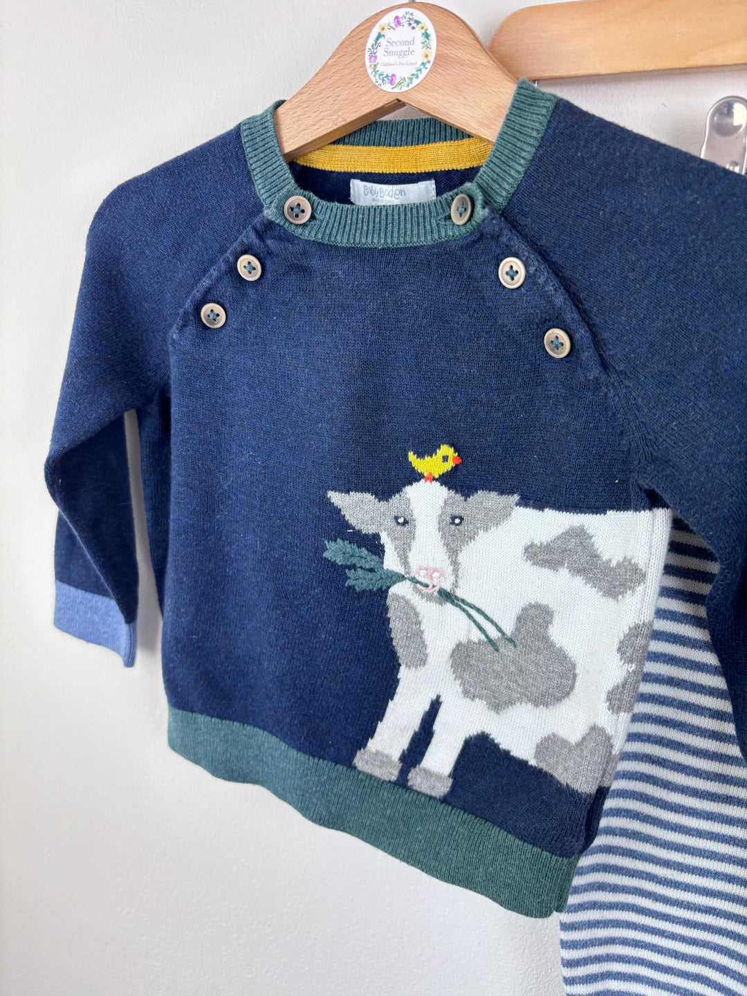Baby Boden Cow Knit Set 6-12 Months-Sets-Second Snuggle Preloved