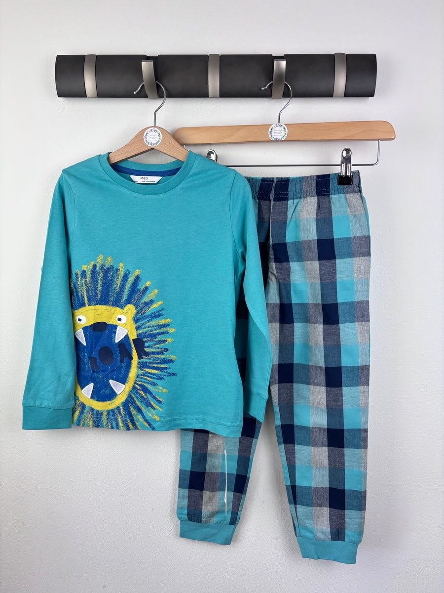 M&S Lion Pyjamas 4-5 Years-Night Wear-Second Snuggle Preloved