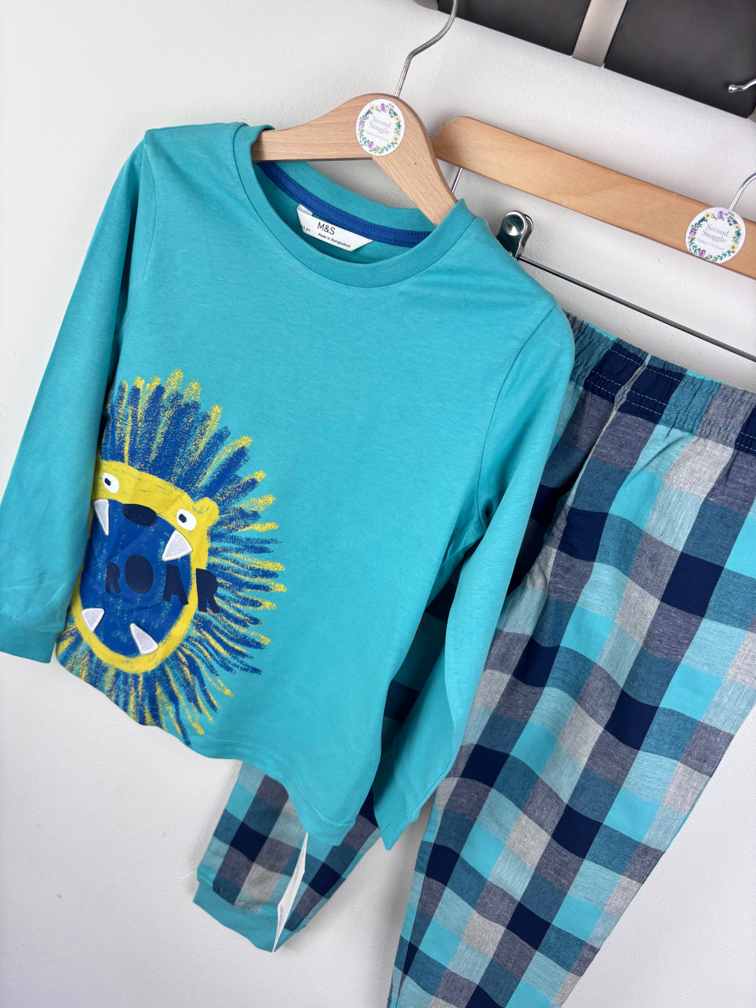 M&S Lion Pyjamas 4-5 Years-Night Wear-Second Snuggle Preloved