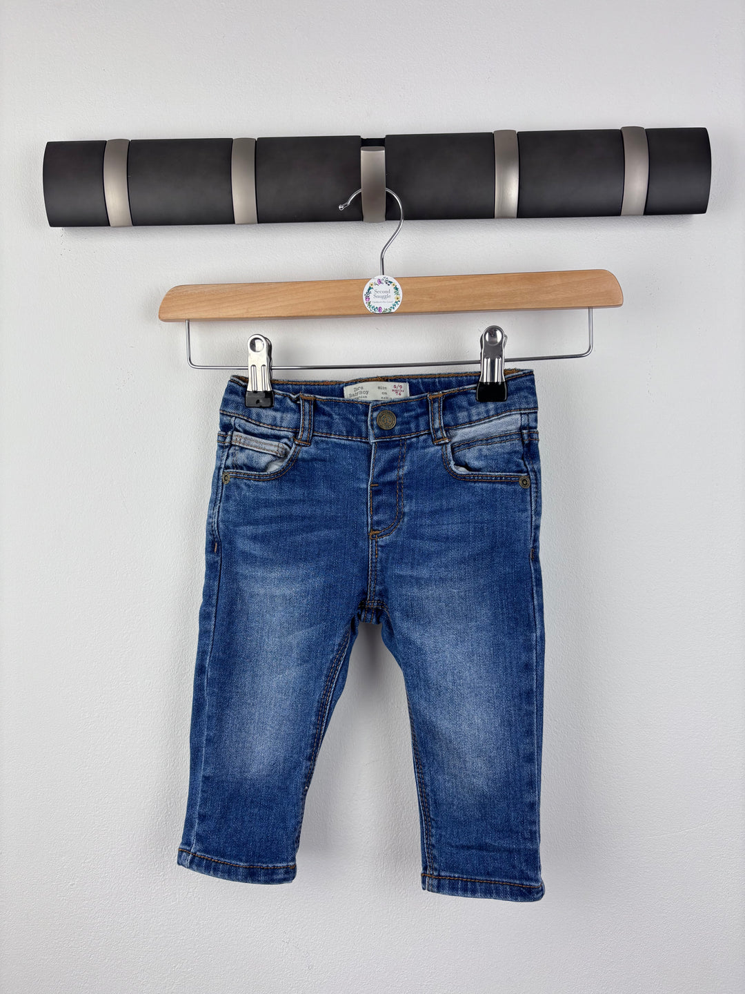 Zara Denim Jeans 6-9 Months-Trousers-Second Snuggle Preloved