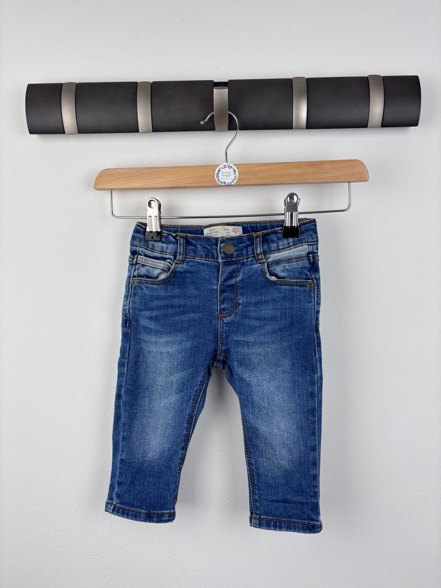 Zara Denim Jeans 6-9 Months-Trousers-Second Snuggle Preloved