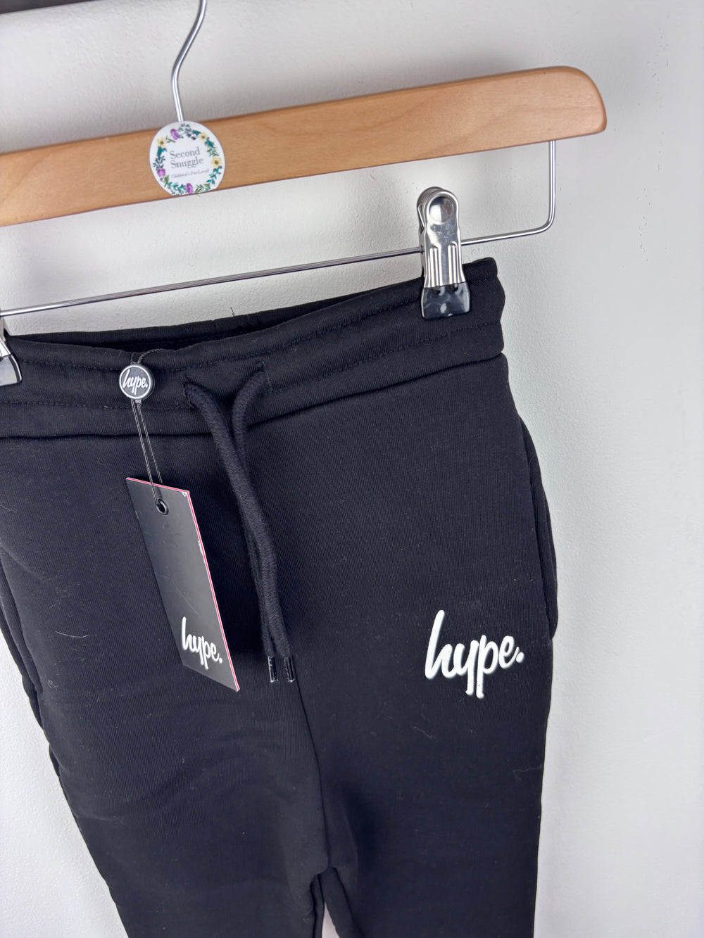 Hype Black Joggers 5-6 Years-Trousers-Second Snuggle Preloved
