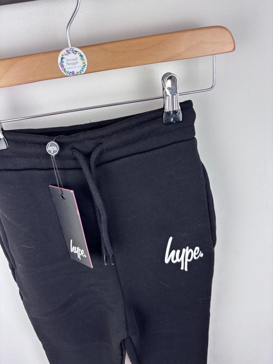 Hype Black Joggers 5-6 Years-Trousers-Second Snuggle Preloved