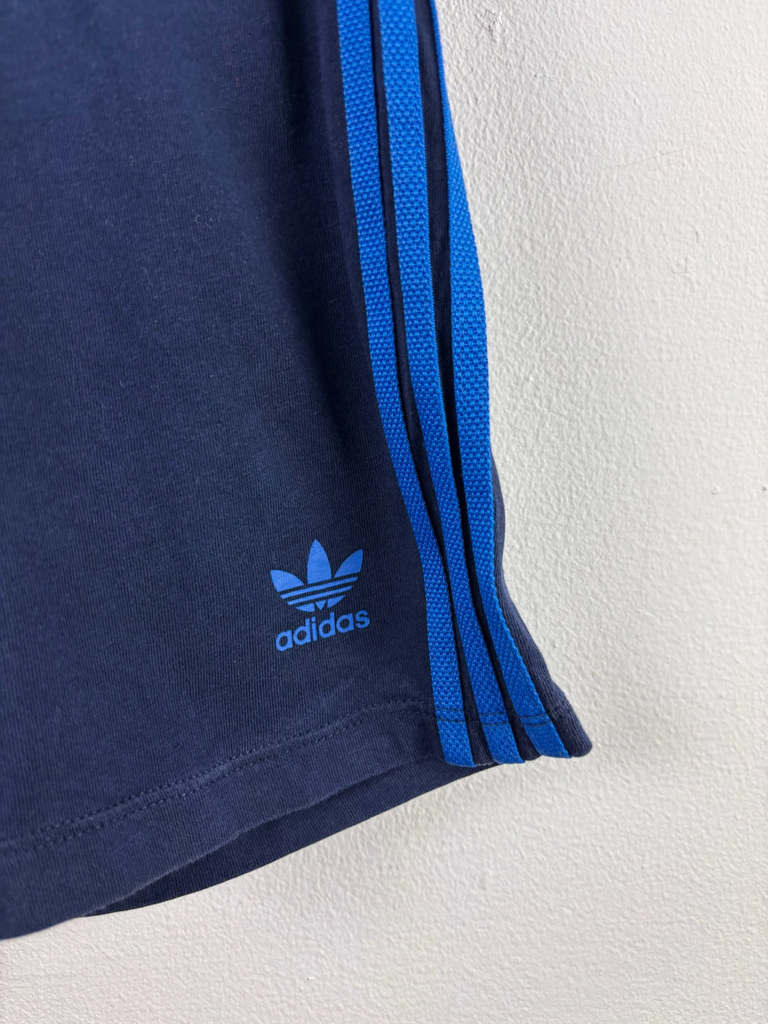 Adidas Navy Blue Three Stripe Sports Shorts 3-4 Years