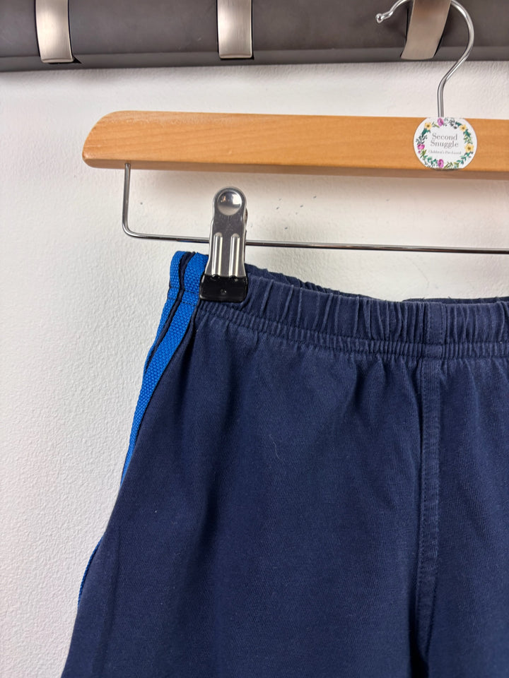 Adidas Navy Blue Three Stripe Sports Shorts 3-4 Years