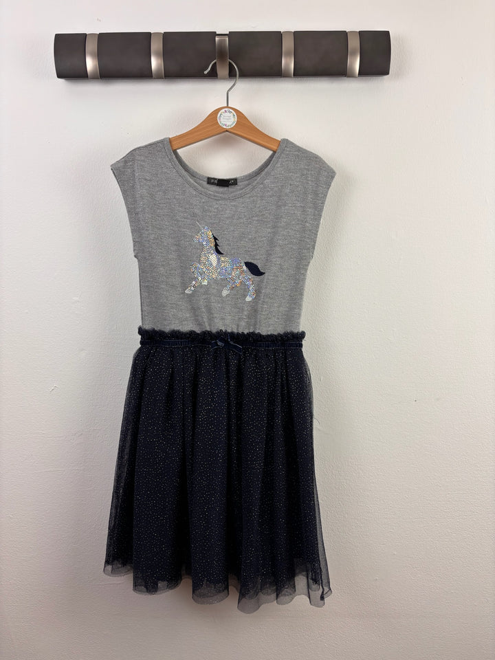 Primark Grey Sequin Unicorn Tulle Dress 5-6 Years