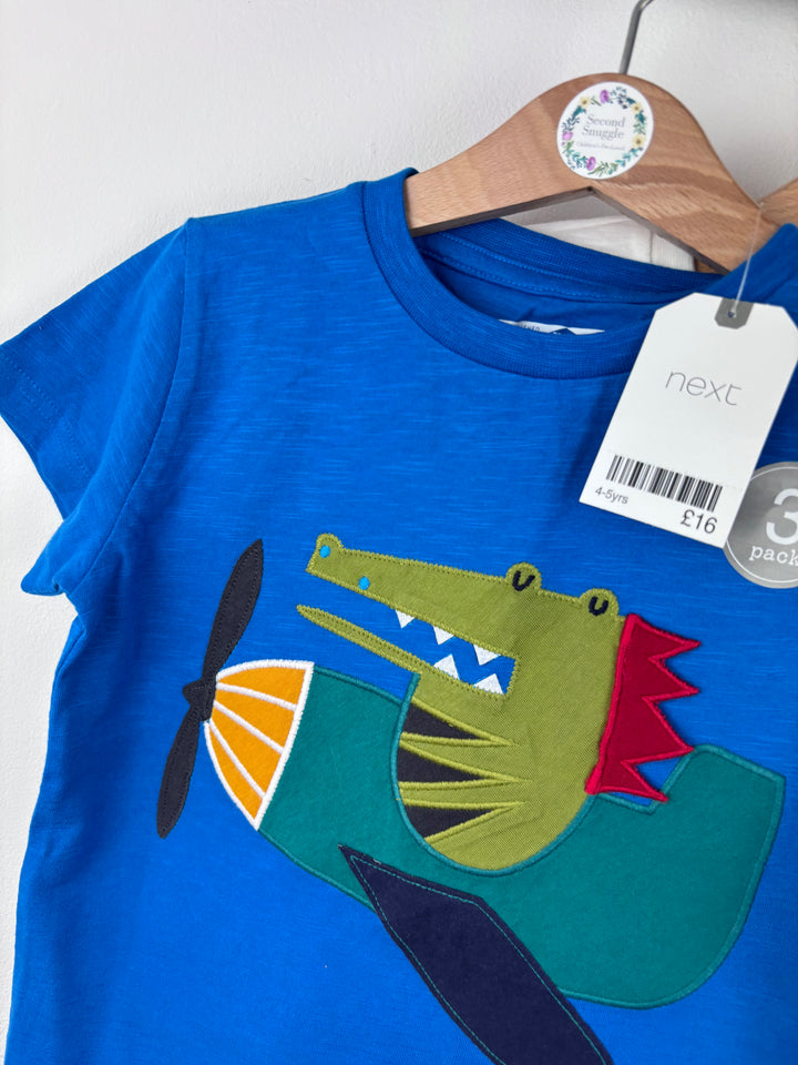 Next Aeroplane T Shirts 3 Pack 4-5 Years-Tops-Second Snuggle Preloved
